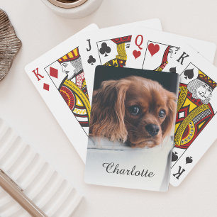Baraja De Cartas Mascota de perro personalizado