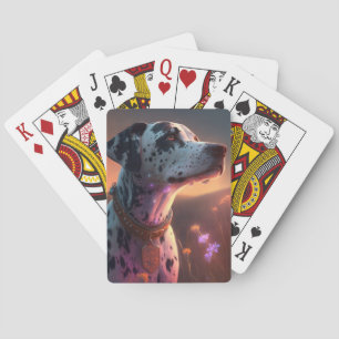 Baraja De Cartas Mascota de pintura en retrato animal de perro de D