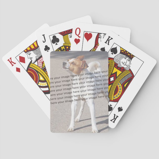Baraja De Cartas MASCOTA Foto ✨ encantador Personalizado (Reverso)