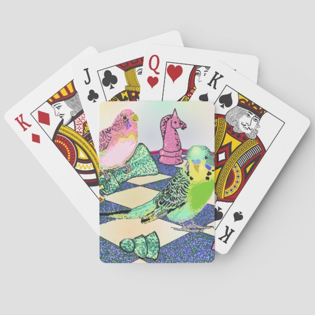 Baraja De Cartas Mascota Star Funny Budgies (Reverso)