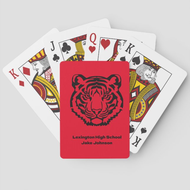 Baraja De Cartas Mascota Tigre  (Reverso)