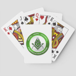 Baraja De Cartas Masonic Playing Cards Green