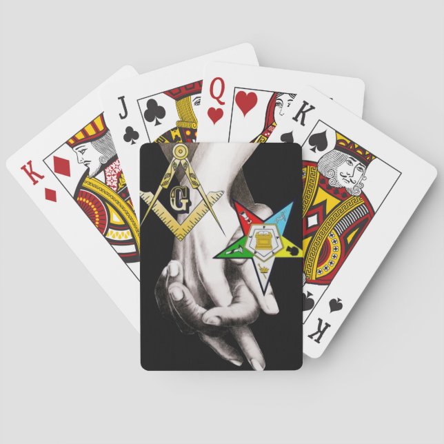 Baraja De Cartas Master Mason/ Eastern Star (Reverso)