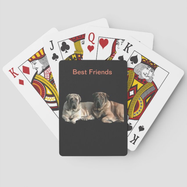 Baraja De Cartas Mastiff Best Friends (Reverso)