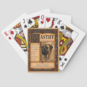 Baraja De Cartas Mastín, Arte de Bestiario Medieval