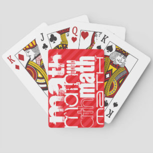 Baraja De Cartas Math; Scarlet Red Strips