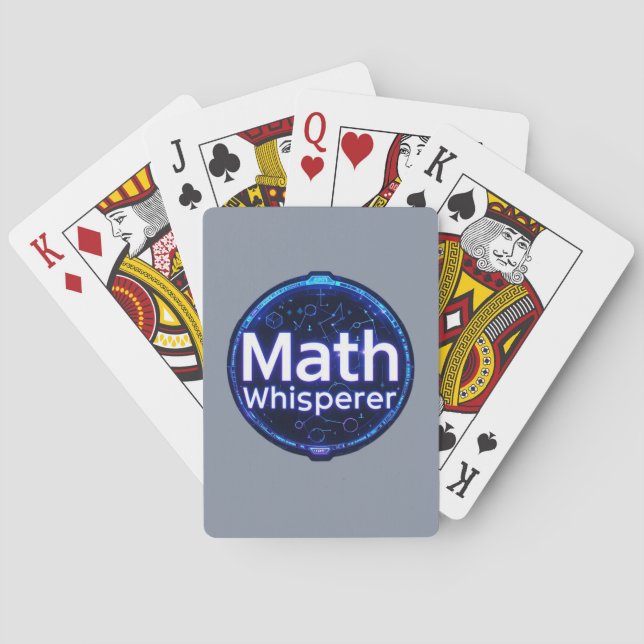 Baraja De Cartas Math Teacher Math Whisperer (Reverso)