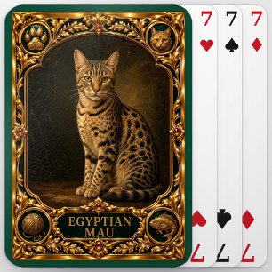 Baraja De Cartas Mau Egipcio, Arte de Joya Antigua