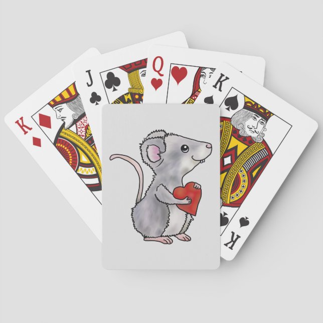 Baraja De Cartas Maus mit Herz  (Reverso)