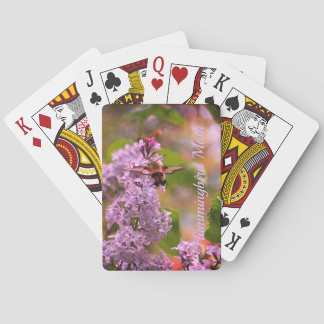Baraja De Cartas Mauve Lilac Floral (Reverso)