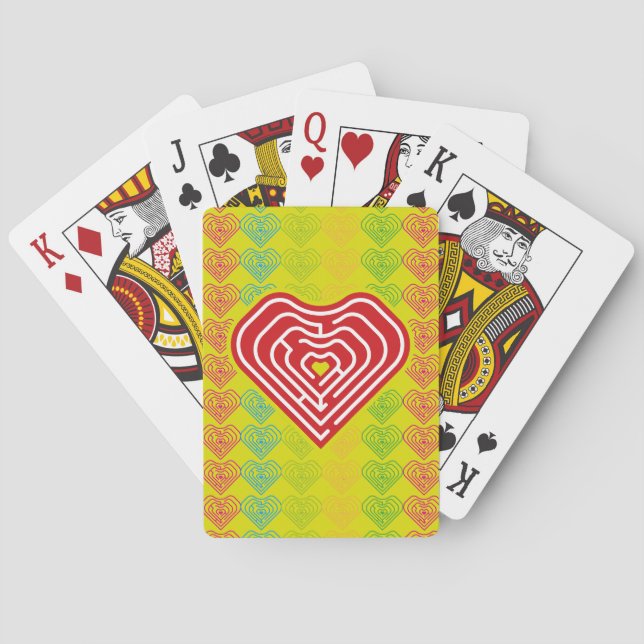 BARAJA DE CARTAS MAZE LOVE HEART BY MASANSER PIXELAT (Reverso)