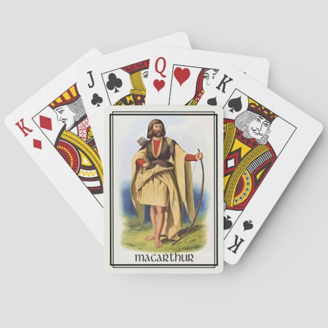 Baraja De Cartas Mazo Clásico Clan MacArthur Escocia (Reverso)