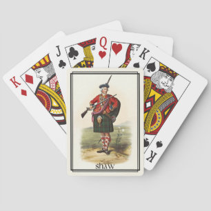 Baraja De Cartas Mazo Clásico Clan Shaw Escocia
