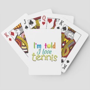 Baraja De Cartas Me dijeron que me encanta el tenis