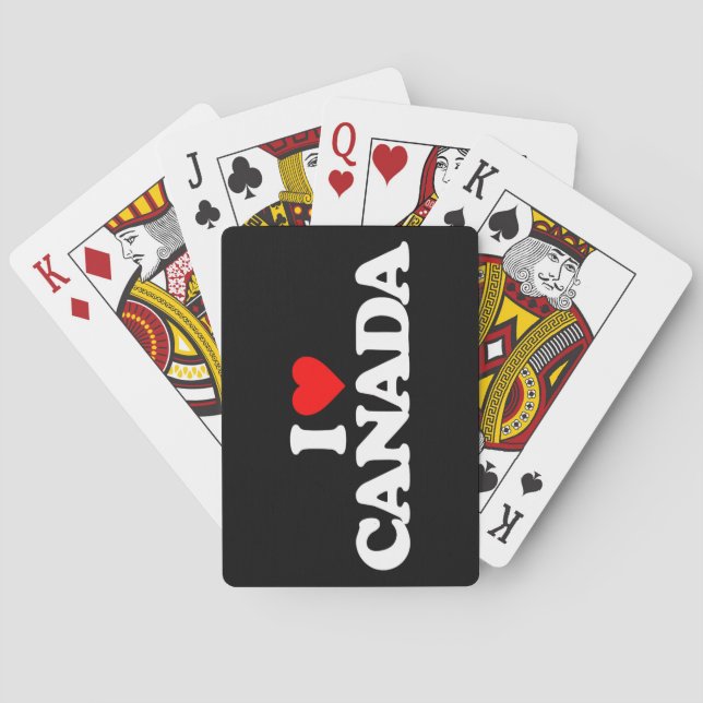 BARAJA DE CARTAS ME ENCANTA CANADÁ (Reverso)