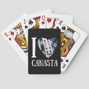 Baraja De Cartas Me encanta el corazón de canasta Canasta diverti