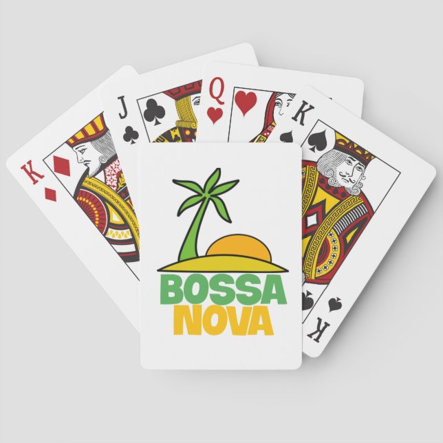 Baraja De Cartas Me encanta el regalo de Bossa Nova para los amante (Reverso)