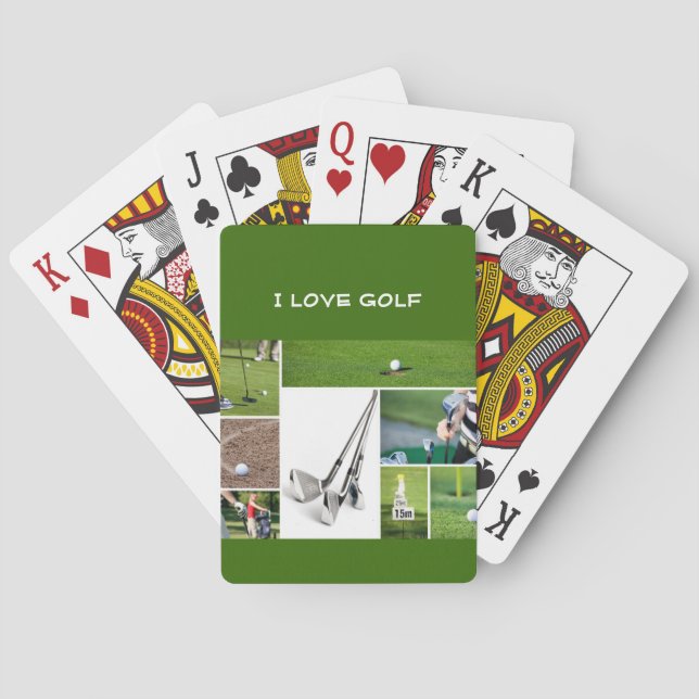 Baraja De Cartas Me encanta jugar al golf (Reverso)