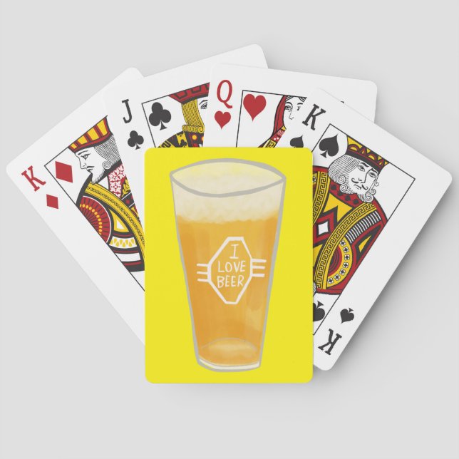 Baraja De Cartas ME ENCANTA LA CERVEZA Ilustrada (Reverso)