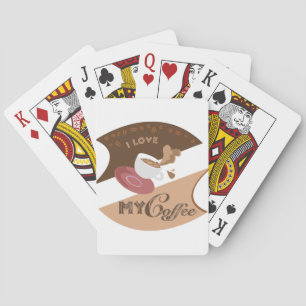 Baraja De Cartas Me encanta mi café retro Java