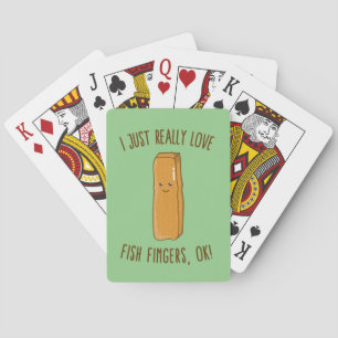 Baraja De Cartas Me Encanta Realmente Los Dedos De Peces, ¡Ok! Kawa