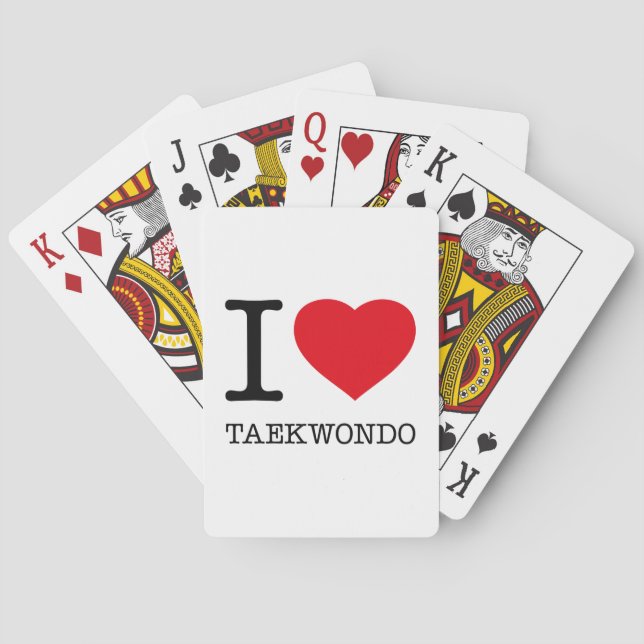 BARAJA DE CARTAS ME ENCANTA TAEKWONDO (Reverso)