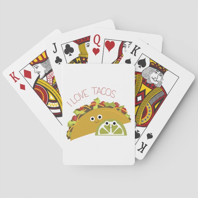 Baraja De Cartas Me encantan los tacos (Reverso)