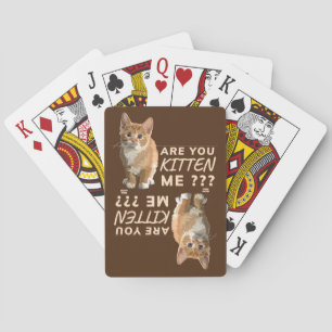 Baraja De Cartas "¿ME ESTÁS MATANDO?" lindo gato gracioso