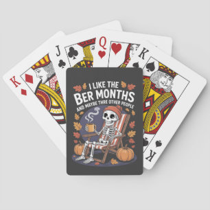 Baraja De Cartas Me gustan los meses de aburrimiento divertidos y e