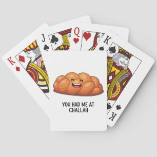 Baraja De Cartas Me tenías en Challah Bread Hanukkah Jewish