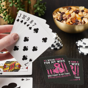 Baraja De Cartas Me Visto de Rosa Por Mi Esposa Su Lucha Es Mi Luch