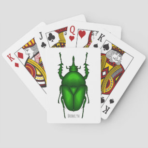 Baraja De Cartas Mecynorhina torquata personalizado ilustracion