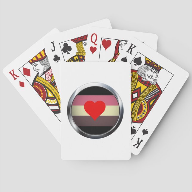 BARAJA DE CARTAS MEDALLA DE ORGULLO GRANDE (Reverso)