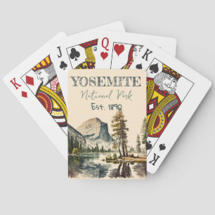 Baraja De Cartas Media Dome del Parque Nacional Yosemite
