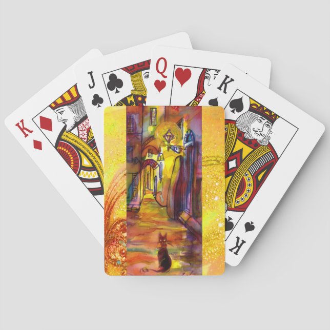 BARAJA DE CARTAS MEDIEVAL ALLEY DE NOCHE EN FLORENCIA (Reverso)