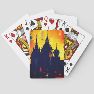 Baraja De Cartas Medieval castle art deck