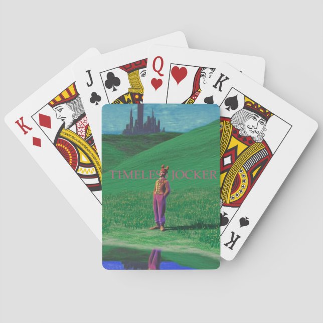 Baraja De Cartas Medieval court jester. Surreal art. (Reverso)