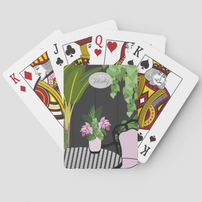 Baraja De Cartas Medinilla Table Centerpiece Courtyard Monograma (Reverso)