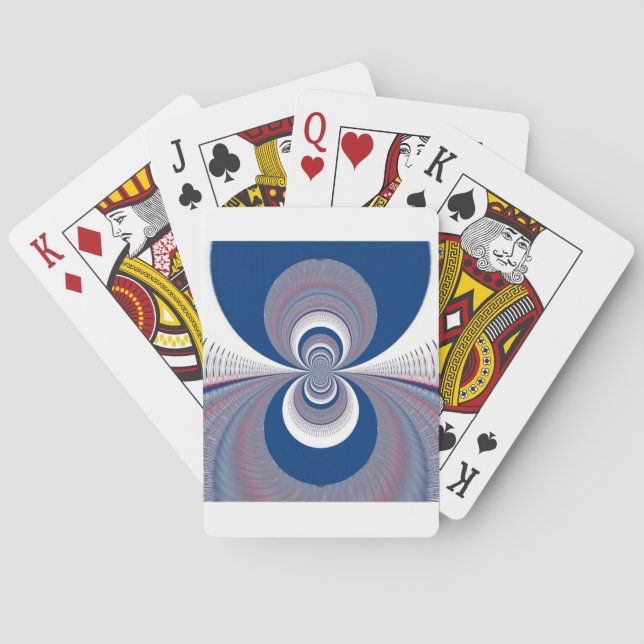 Baraja De Cartas Medio azul (Reverso)