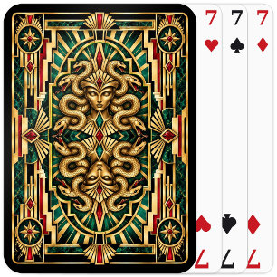 Baraja De Cartas Medusa, Art Deco Mitológica