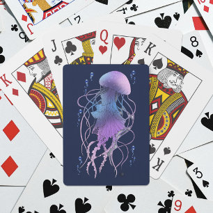 Baraja De Cartas Medusa Etérea Violeta Azul