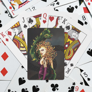 Baraja De Cartas Medusa Mitológica Mitología Griega Serpiente Gorgo