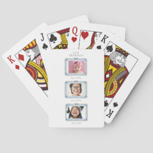 Baraja De Cartas Mejor Abuela Est Fecha Personalizada 3 Foto Lindo