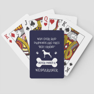 Baraja De Cartas Mejor amigo del perro de Weimaraner