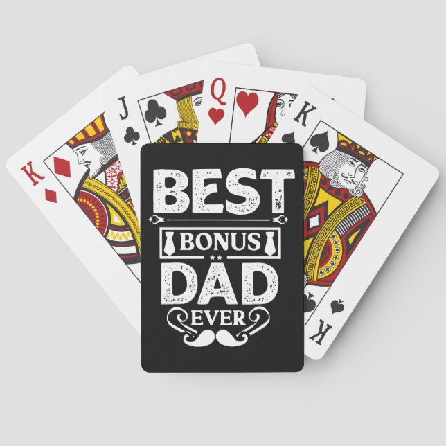 Baraja De Cartas Mejor Bono de Papá Nunca (Reverso)