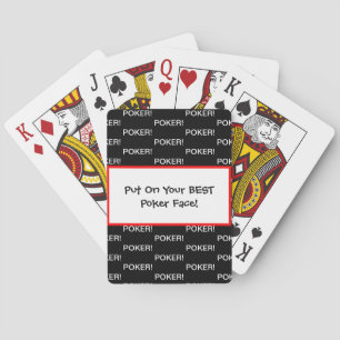 Baraja De Cartas Mejor cara de póquer rojo negro blanco