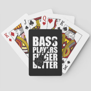 Baraja De Cartas Mejor dedos de los jugadores de Bass