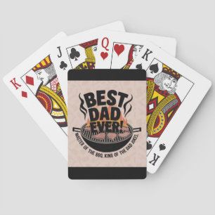 Baraja De Cartas Mejor diseño de barbacoa de papá - Rey del asador