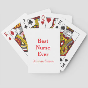 Baraja De Cartas Mejor enfermera jamás profesional médico paramédic