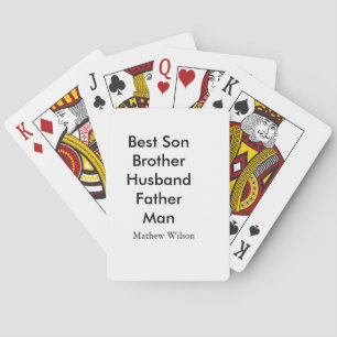 Baraja De Cartas Mejor hombre hijo esposo padre citas agregar nombr